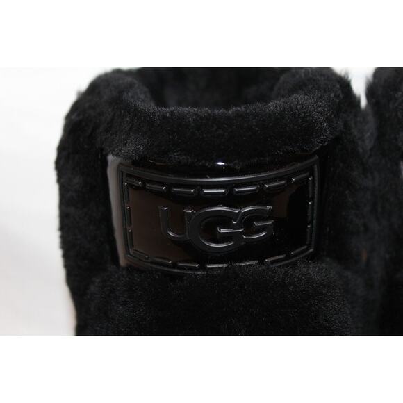 UGG CLASSIC CHILLAPEAK SHINE BLACK SPILL SEAM PLATFORM BOOTS - Picture 8 of 10